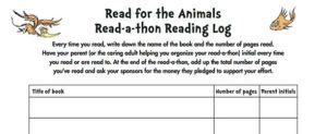 Read-a-thon Reading Log