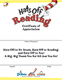 Cat in the Hat Certificate of Appreciation – Hats Off to Reading