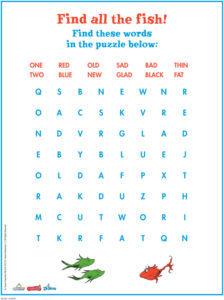 Fish Word Search - Seussville