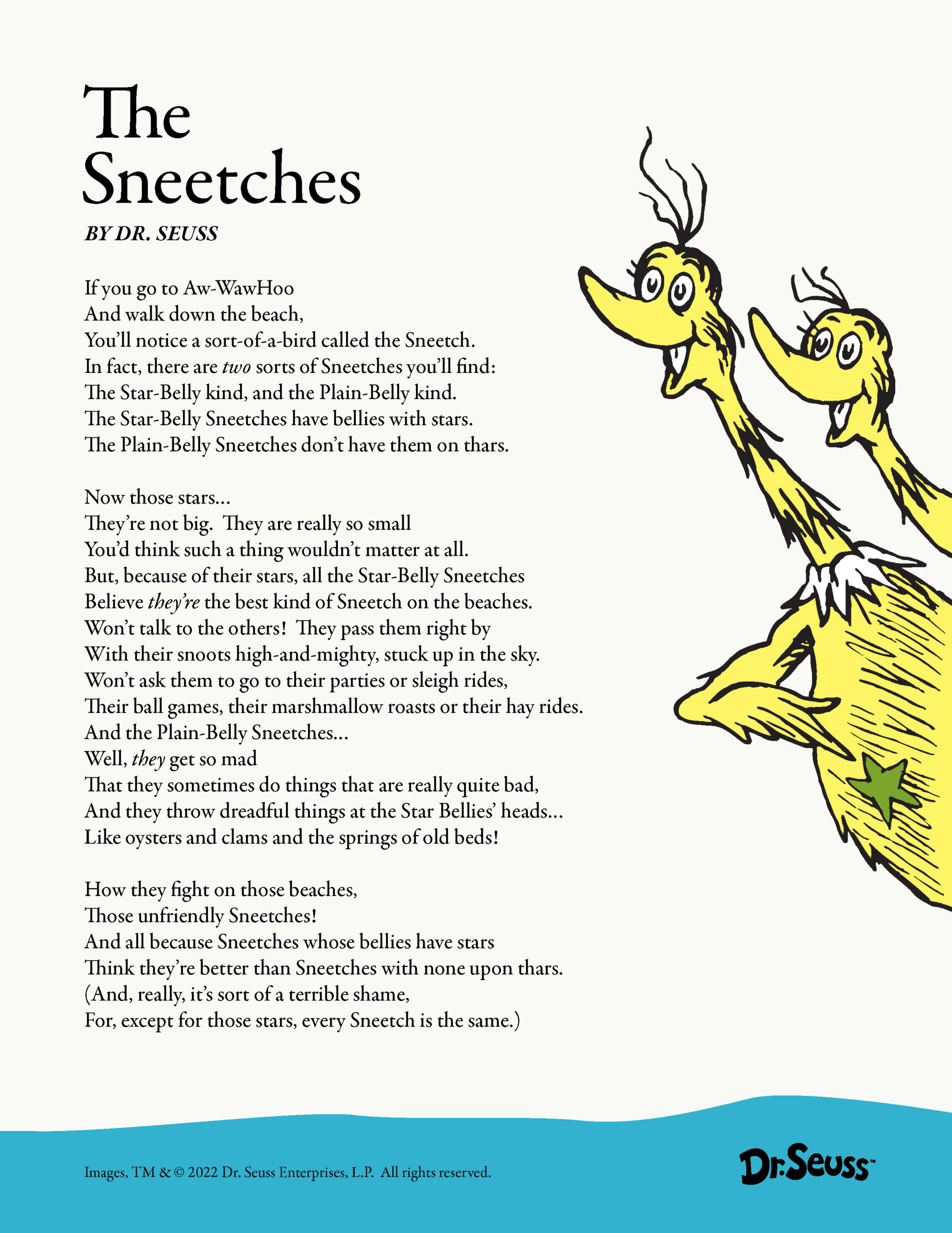 Lost Poems By Dr Seuss Seussville